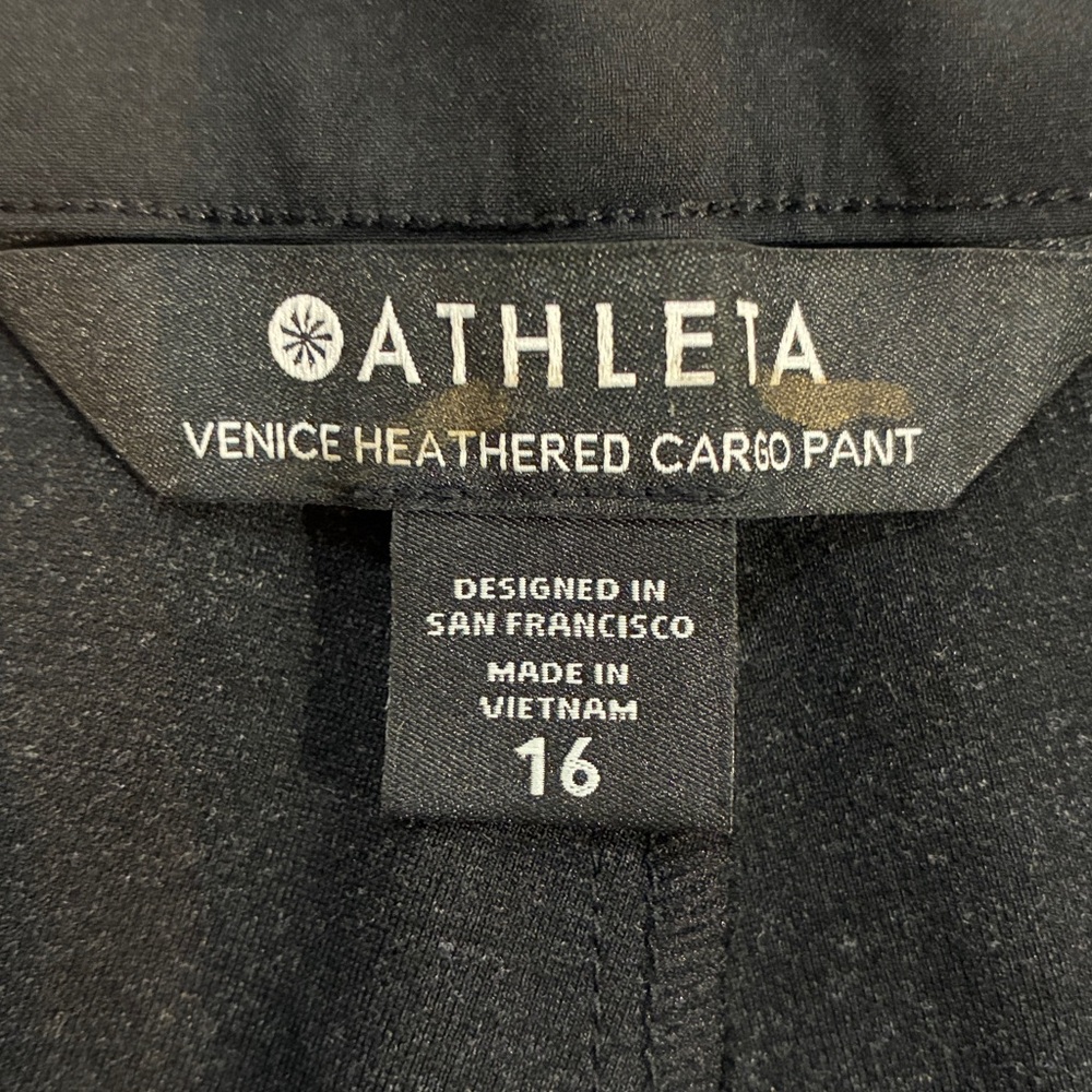 Athleta Venice Heathered Cargo Wide Leg Pants - Picture 9 of 10